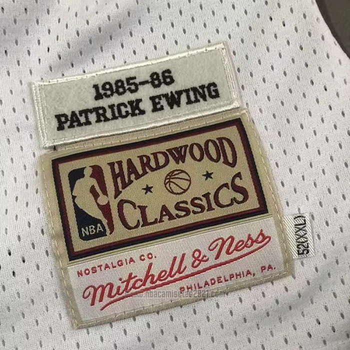 Camiseta New York Knicks Patrick Ewing #33 Mitchell & Ness 1985-86 Blanco